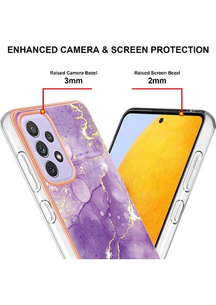 Samsung Galaxy A73 5g Yumuşak Tampon Koruma Mermer Desen Ince (Yurt Dışından) fırsatları