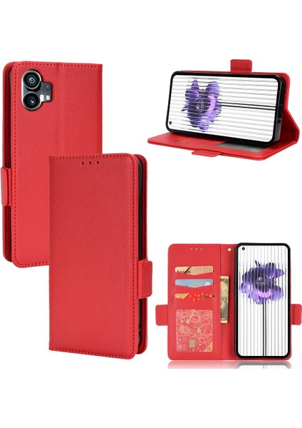 Nothing Telefon Kılıfı 1 Kart Yuvaları Tutucu Yan Toka Cüzdan Pu Deri (Yurt Dışından)