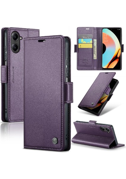 Realme 10 Pro Darbeye Dayanıklı Durumda Kickstand Kart Yuvası Cüzdan (Yurt Dışından)