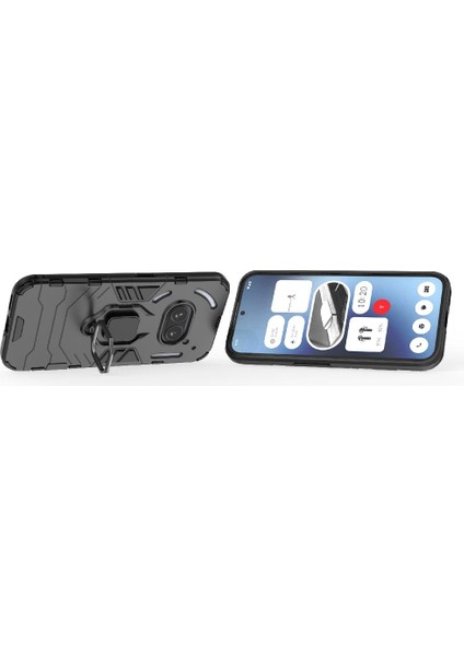 Nothing Telefon 2A 360 &deg; Dönen Halka Darbeye Kapak Askeri Damla (Yurt Dışından)