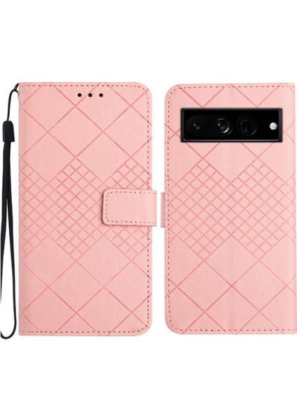 Google Pixel 7 Pro Için Flip Case Manyetik Kapak Kart Yuvası El ile Standı (Yurt Dışından)