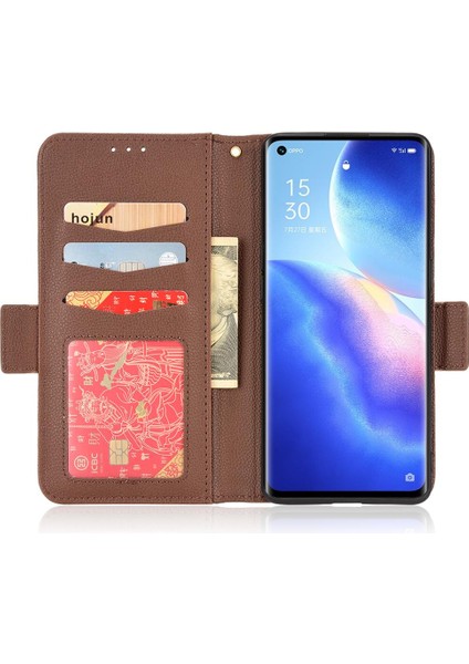 Oppo Oppo 5 Pro Için Kılıf Manyetik Yan Toka Pu Deri Cüzdan Kart Yuvaları (Yurt Dışından) indirimleri