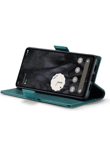 Google Pixel 8 Pro Anti Dolandırıcılık Kickstand Darbeye Dayanıklı Durumda (Yurt Dışından)