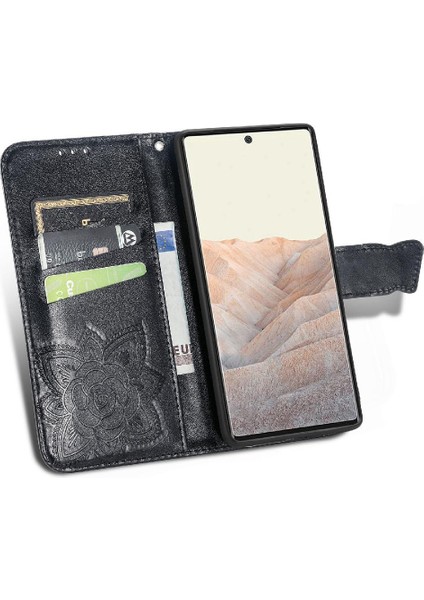 Google Pixel 6 Pro Cüzdan Kanat Iş Çok Renkli Kelebek Için Kılıf (Yurt Dışından)