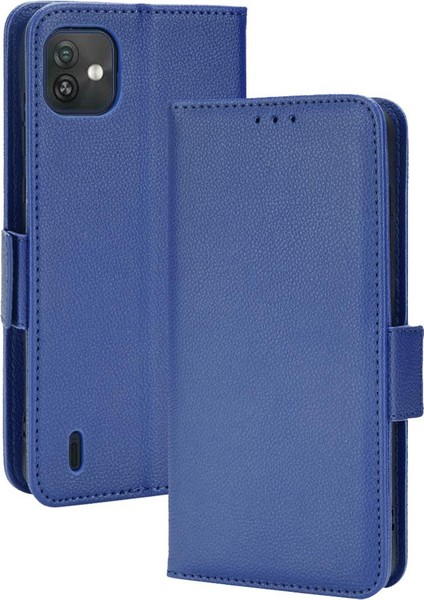 Wiko Y82 Manyetik Yan Toka Pu Deri Cüzdan Kart Yuvaları Tutucu (Yurt Dışından) modelleri