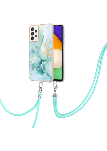 Samsung Galaxy A52S 5g Tampon Mermer Crossbody Kordon Askısı Yumuşak (Yurt Dışından)