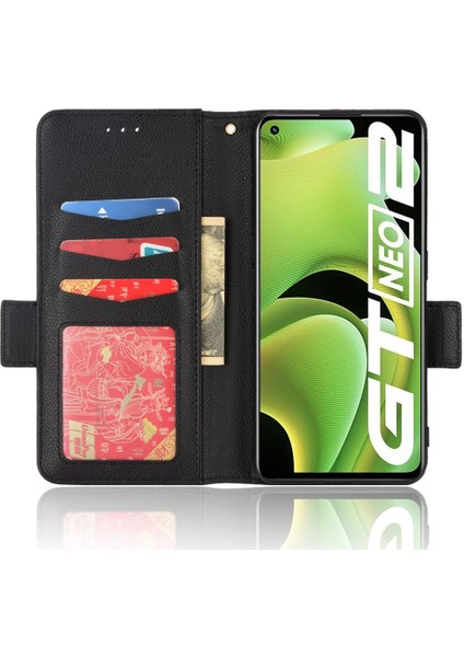 Realme Gt2 Pu Deri Yan Toka Kart Yuvaları Tutucu Cüzdan Için Kılıf (Yurt Dışından) indirimleri