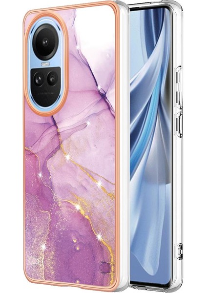 Oppo Oppo 8t 4g Mermer Desen Koruma Için Kılıf Ince Tpu Yumuşak Tampon (Yurt Dışından)