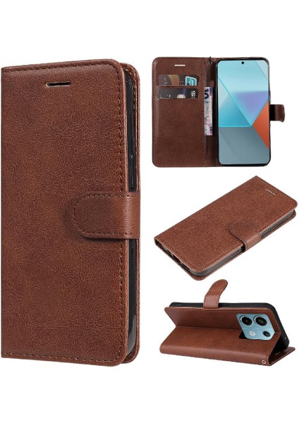 Xiaomi Redmi Not Için Flip Case 13 Pro 5g Iş Cüzdan Telefon Kılıfı ile (Yurt Dışından)