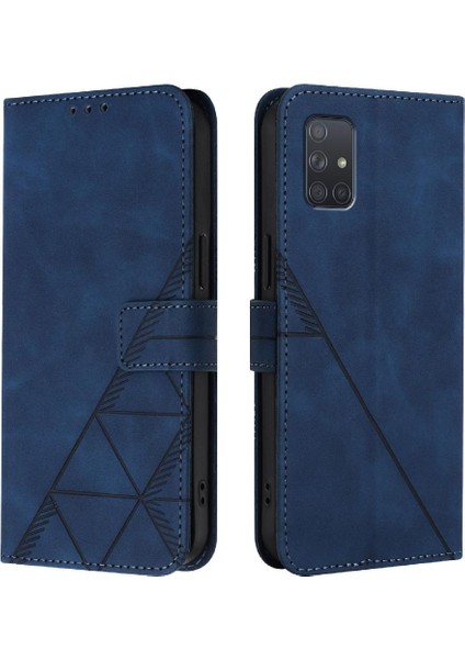 Samsung Galaxy A71 5g Için Kılıf Cüzdan Kapak Pu Deri Flip Folio Kitap (Yurt Dışından)