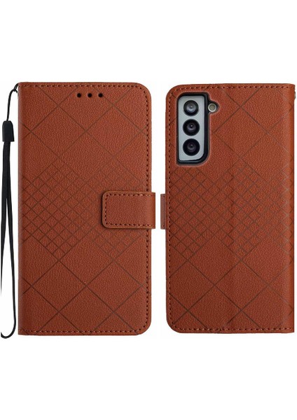 Samsung Galaxy S21 Fe Manyetik Kapak Için Flip Case Kart Yuvası Pu ile Standı (Yurt Dışından)
