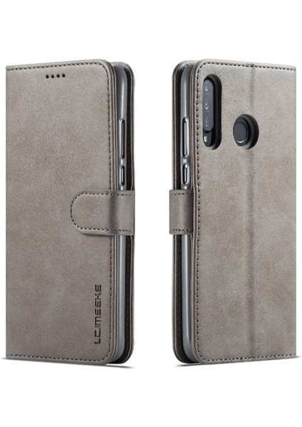 Tutucu ile Huawei P30 Lite Için Kılıf Buzağı Doku Yatay Çevir Deri (Yurt Dışından)