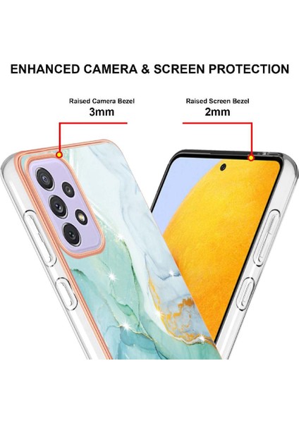 Samsung Galaxy A73 5g Yumuşak Tampon Koruma Mermer Desen Ince (Yurt Dışından) modelleri