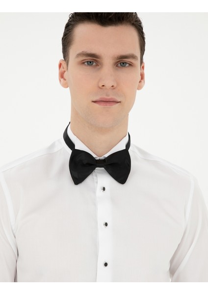 Erkek Beyaz Slim Fit Smokin Gömlek 50286244-VR013 fiyatları