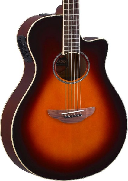 APX600 Thin-Line Cutaway Elektro Akustik Gitar