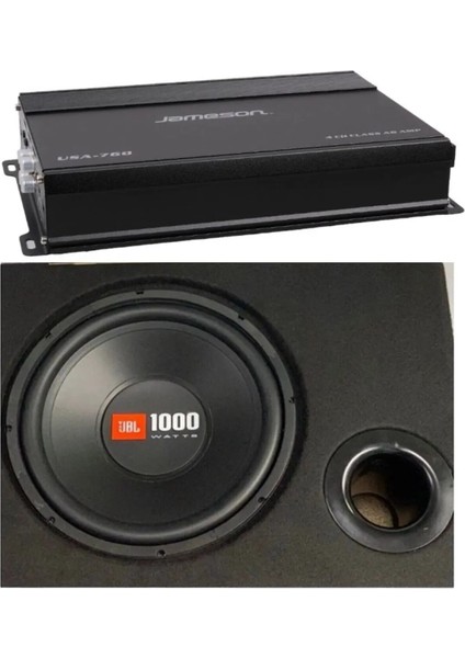 Jbl Set 30 cm Kabinli Bass 1000 Watt Jameson 4kanallı Anfi 4000WAT Bass Kumandalı