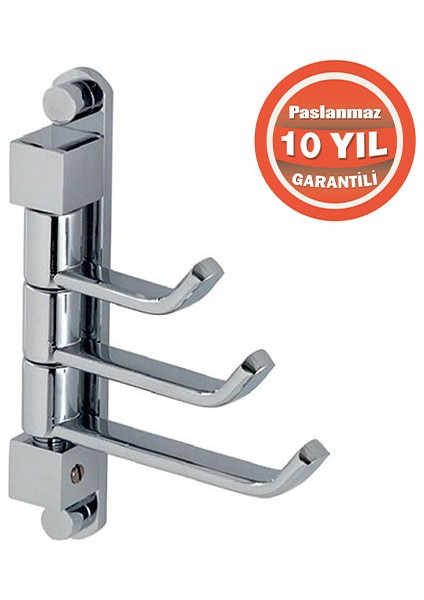 Paslanmaz Pirinç Mercan Üçlü Kısa Döner Havluluk