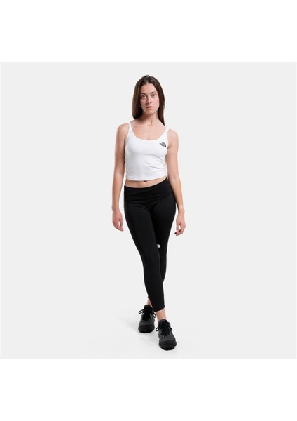 The North Face W Slim Crop Tank Kadın Beyaz T-Shirt