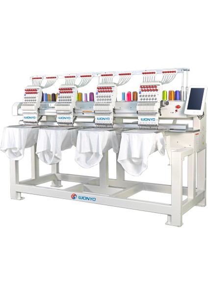 WYQ1204 4 Kafa 12 Iğne Nakış Makinesi (40CM x 50CM Işleme Alanı)