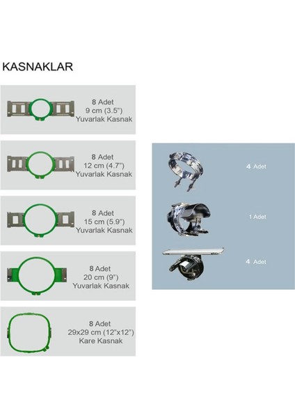 WYQ1204 4 Kafa 12 Iğne Nakış Makinesi (40CM x 50CM Işleme Alanı) modelleri