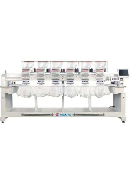 WY1206CH 6 Kafa 12 Iğne Nakış Makinesi (45CM x 40 cm Işleme Alanı)