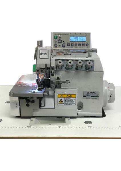 SK-5214EX-04UBT 4 Iplik Tam Otomatik Akıllı Iplik Kesicili Overlok Makinası