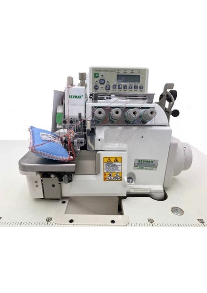 SK-5214EXT-04UBT 4 Iplik Transportlu Tam Otomatik Akıllı Iplik Kesicili Overlok Makinası