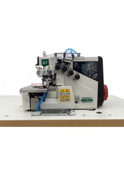 GT-04UBT-BK 4 Iplik Kıstırmalı Tam Otomatik Akıllı Iplik Kesicili Hava Sistemli Overlok Makinası