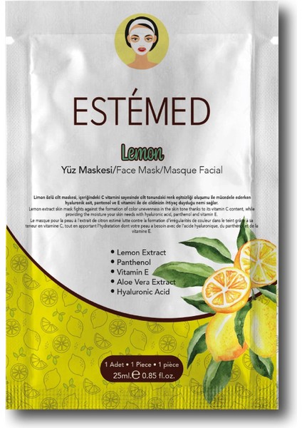 Limon Kağıt Maske - Lemon Sheet Mask