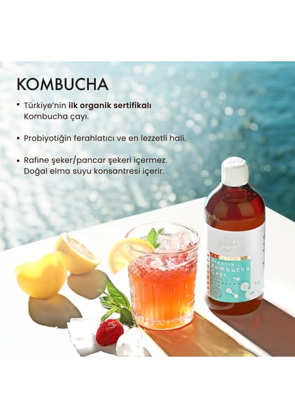 Fermente Mutfağım Organik Kombucha Çayı 500 ml