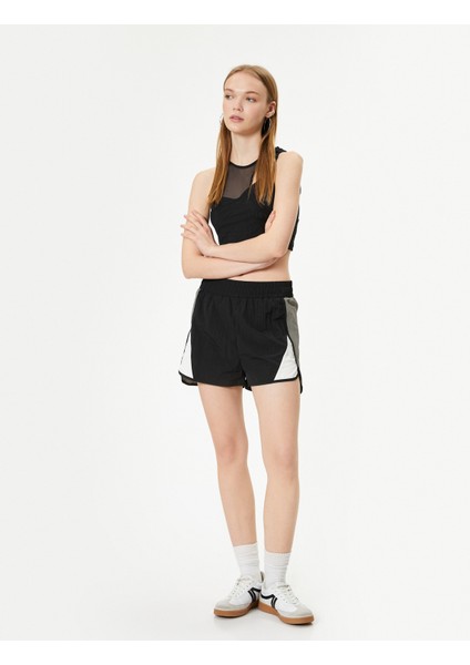 Tül Detaylı Asimetrik Yaka Crop Atlet fiyatları