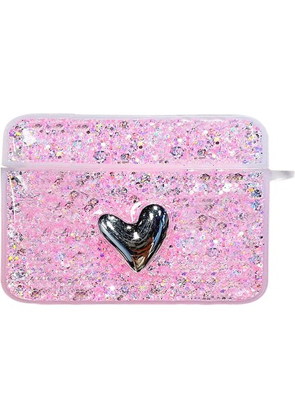 Air-Podss Pro Kılıf Glitter Shiny Pembe