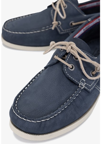 Acua Erkek Mavi Deri Casual Ayakkabı 496 107H Erk Ayk Y24 modelleri