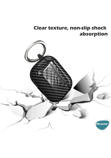 Apple Air-Podss Pro 2.nesil Kılıf Elite Carbonshield Kırmızı