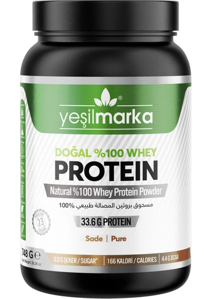 Doğal Whey Protein Tozu - Sade 748 gr