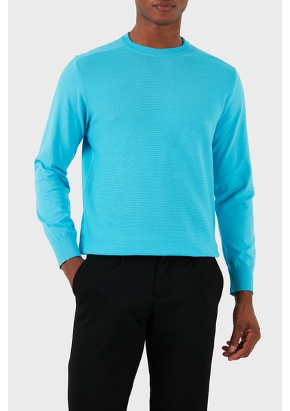 Bisiklet Yaka Pamuklu Triko Kazak Erkek Kazak 23411537 750