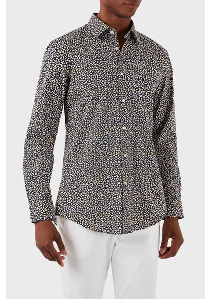 Streç Pamuklu Slim Fit Gömlek Erkek Gömlek 50512664 705 indirimleri