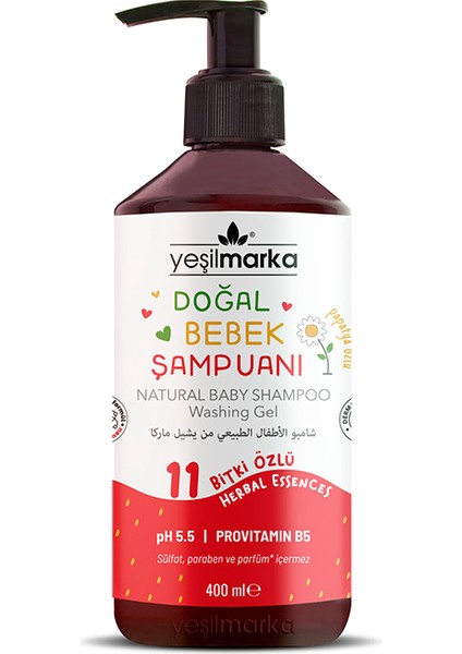 Doğal Bebek Şampuanı Çilekli 400ML