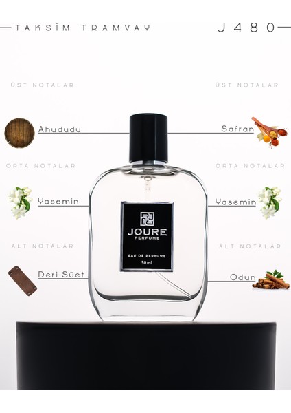 J480 - Meyveli Amber Deri Kokulu 50ML Çok Kalıcı Edp Parfüm