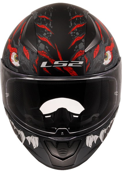 Rapıd 2 Kaıju Mat Siyah-Kırmızı-Beyaz Kask modelleri