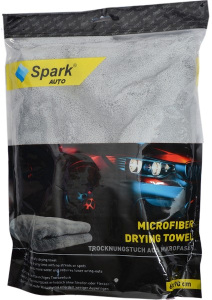 3219 Güderi Oto Kurulama Bezi & Spark 2315 Havlu Bez & Spark 2316 Peluş Oto Bezi (3'lü Set)