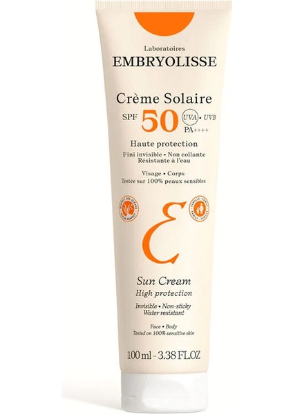 Creme Solaire - Tüm Aile İçin Uygun, Vegan Spf 50 Güneş Kremi 100 ml