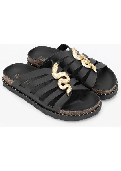 Anna Kadın Siyah Deri Terlik 985 24-6503 Bn Trlk Y24 fiyatları