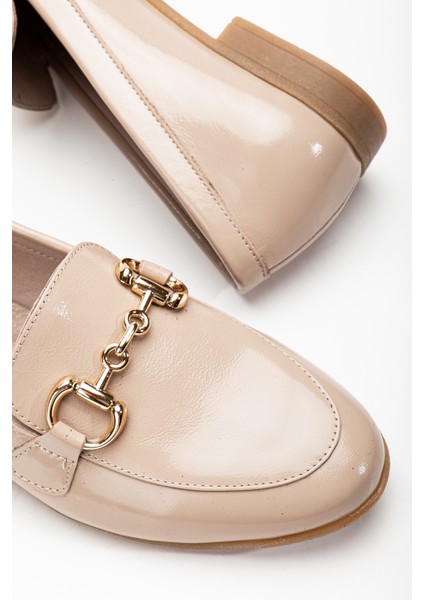 Kadın Deri Tokalı Babet 2765 Babet Vizon Rugan 36 fırsatları