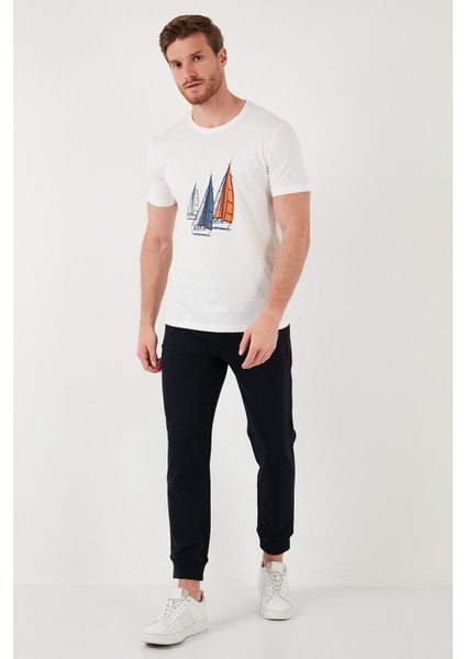 Pamuklu Slim Fit Bisiklet Yaka T Shirt Erkek T Shirt 646R7810 fırsatları