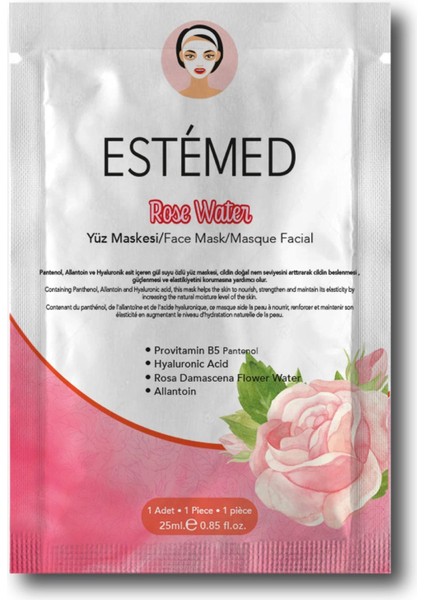 Gül Suyu Maskesi - Rose Water Sheet Mask