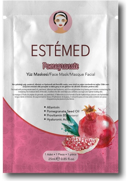 Nar Kağıt Maskesi - Pomegranate Sheet Mask