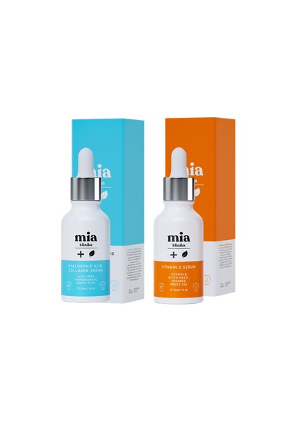 C Vitamini Serum Hyalüronik Asit Ve Kolajen Serum 2'Li Set
