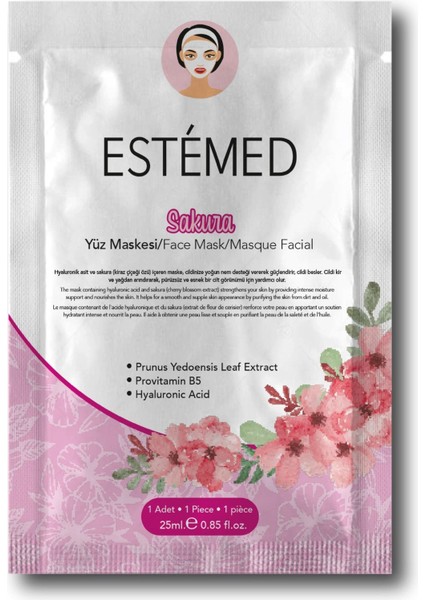 Sakura Kağıt Maske-Sakura Sheet Mask