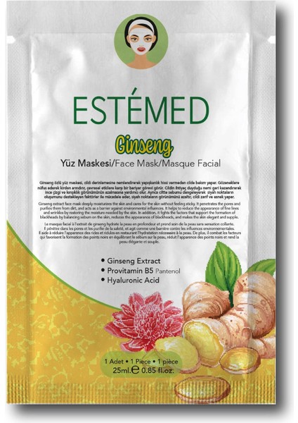 Ginseng Kağıt Maske-Ginseng Sheet Mask